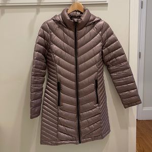 Calvin Klein Purple Mid-Length Puffer Jacket